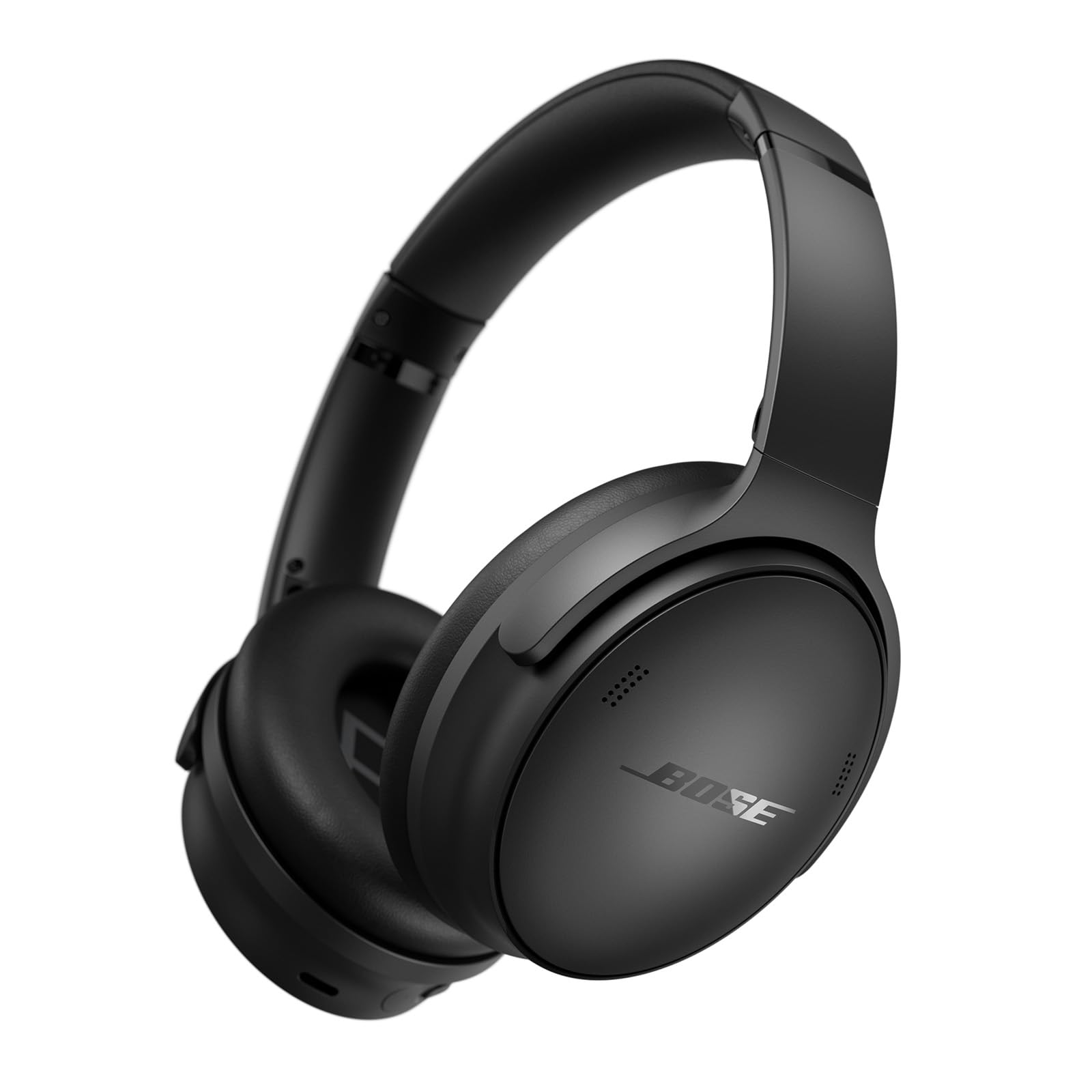 Bose QuietComfort 45 Wireless Bluetooth Headphones with Active Noise Cancelling, Built-in Mic & Deep Bass - 24 Hour Battery Life (Black) - Perfect for Travel, Work & Music Lovers
