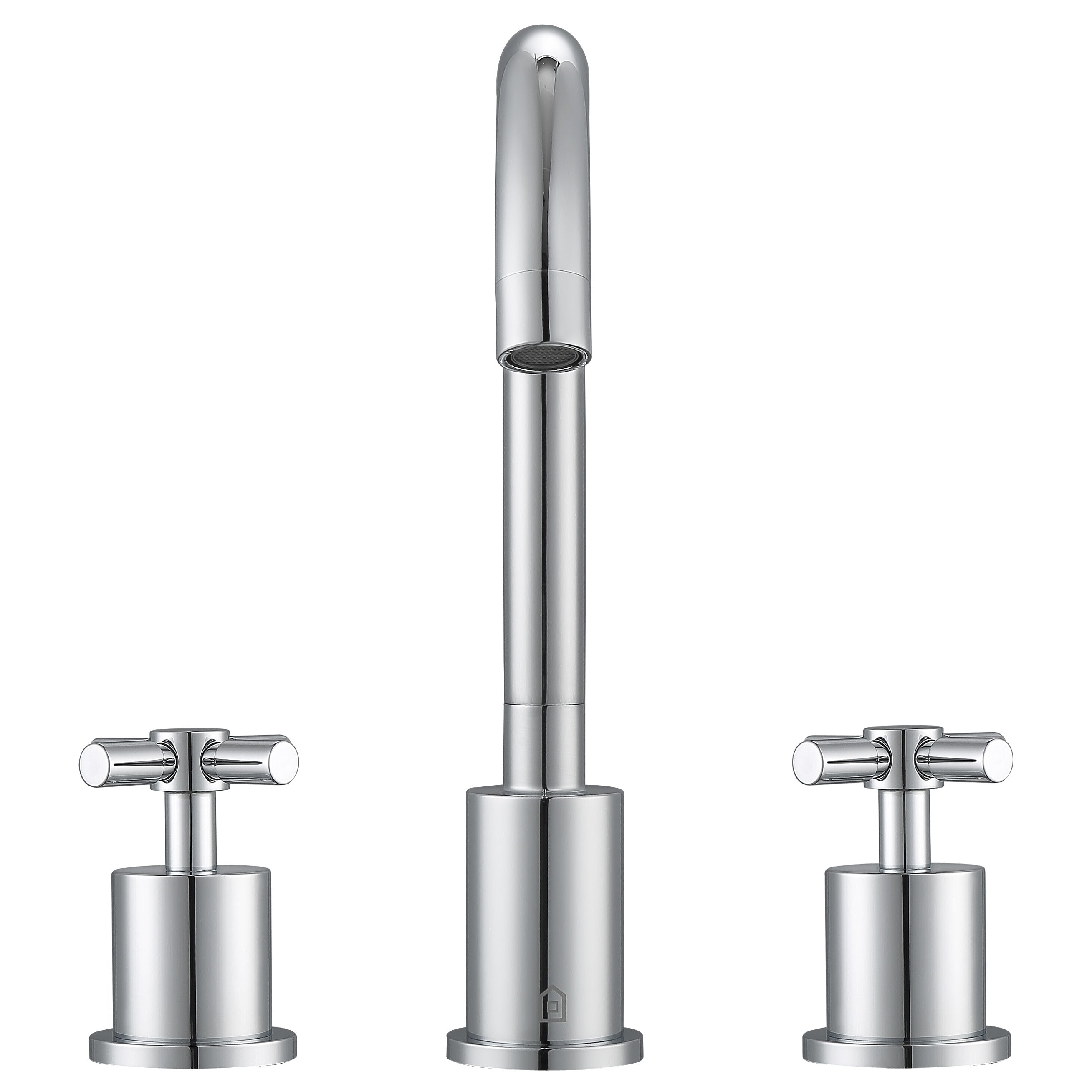 Prima 3 Widespread Double Handle Bathroom Faucet - Brushed Nickel Bathroom Sink Faucet with Pop-Up Drain Assembly - Perfect for Modern Bathroom Vanities and Powder Rooms