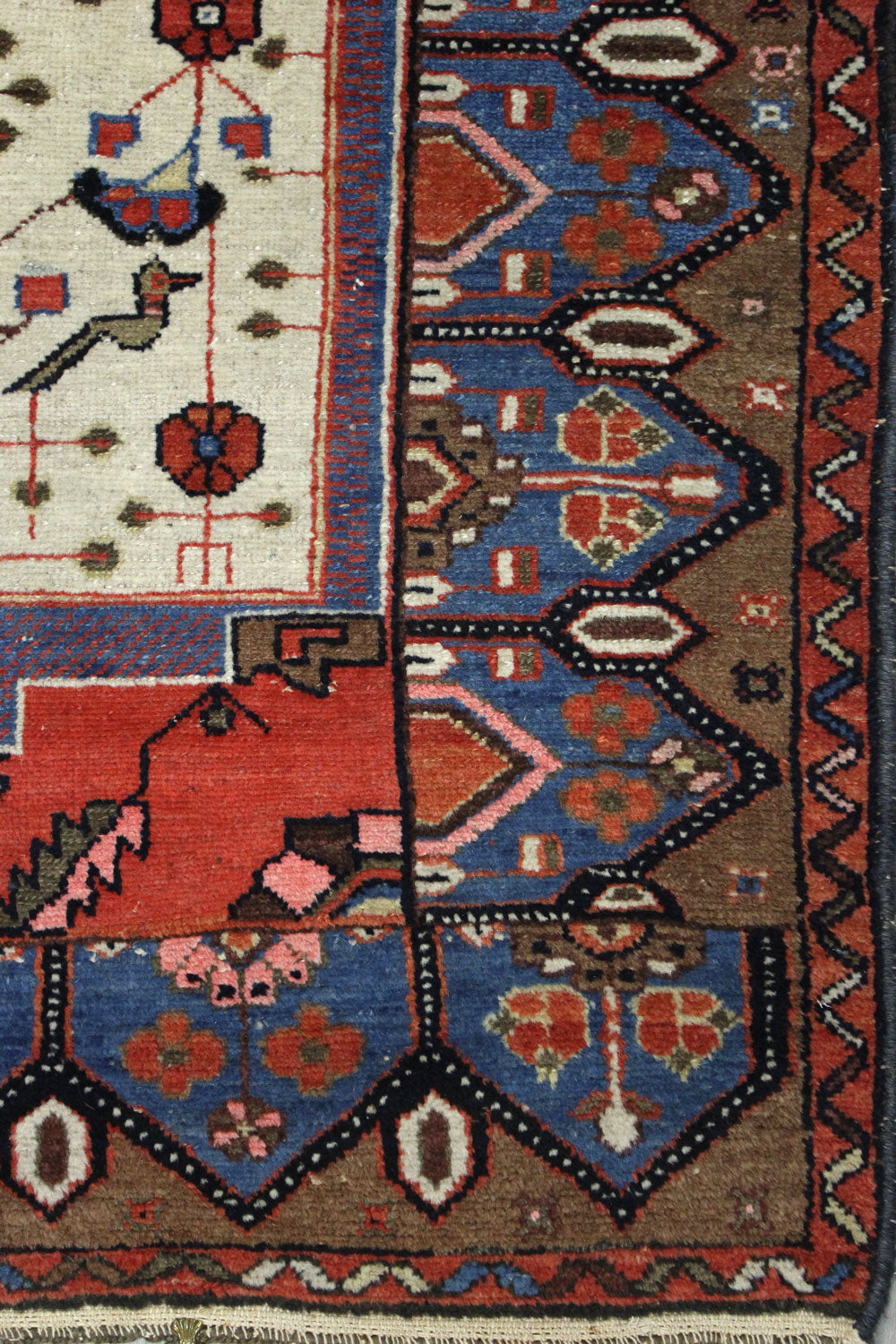 Handwoven Antique Malayer Tribal Rug with Pear Design - Traditional Persian Carpet for Living Room, Bedroom & Home Decor - JF8599