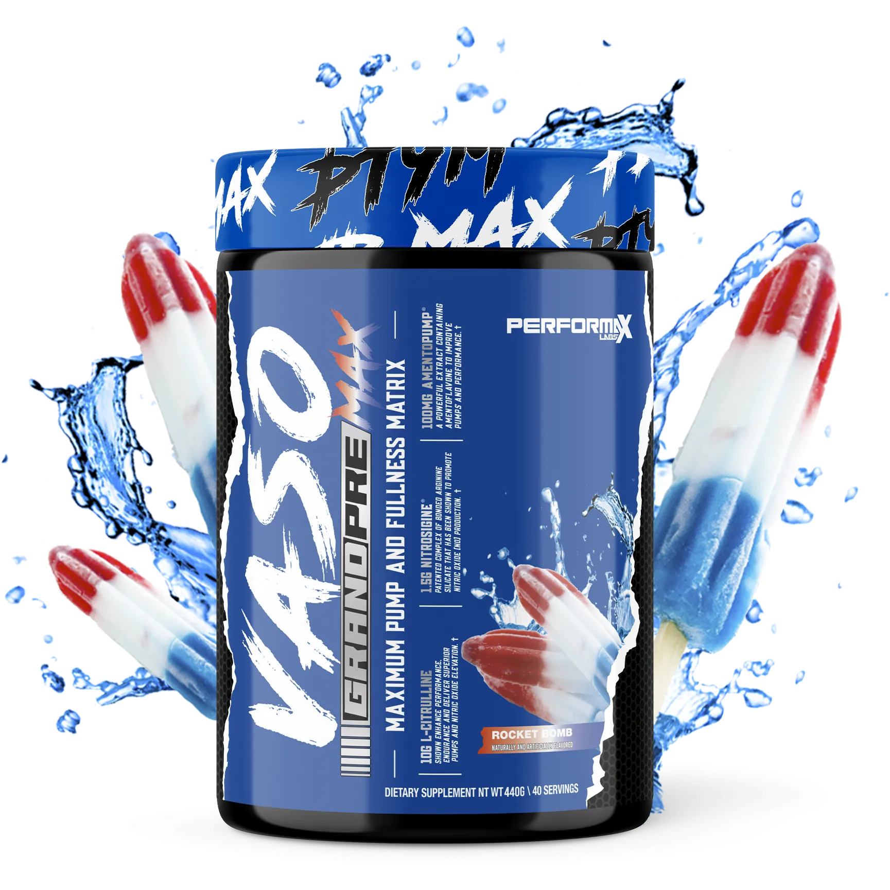 Performax Labs VasoMax Grand Pre - Premium Nitric Oxide Booster for Muscle Growth & Performance - Ideal for Bodybuilding, Workouts & Athletic Training