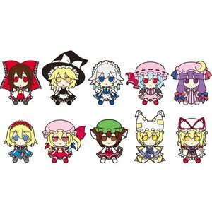 Fumo Fumo Rubber Key Holder - Pack of 10 - Cute Japanese Keychain Organizer for Home, Office & Car Keys - Imported Anime Style Accessory
