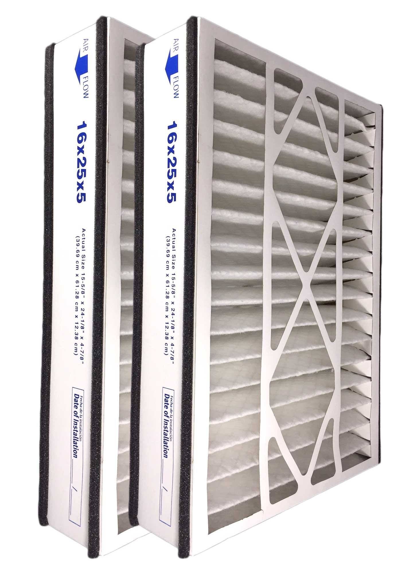 Atomic Compatible 16x25x5 MERV 8 Air Bear 255649-105 Replacement Whole House Air Filter 2-Pack - Perfect for HVAC Systems, Furnaces & Home Air Purification