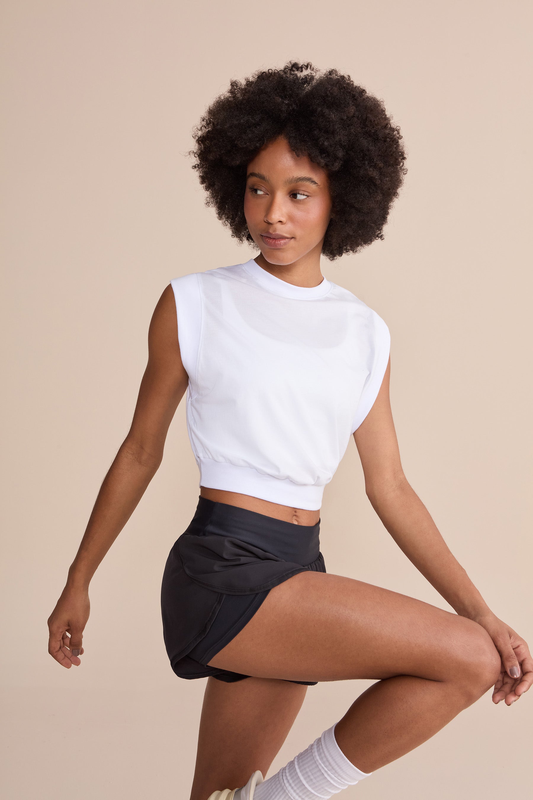 Soft Pima Cropped Tank Top for Women - Breathable Summer Casual Wear - Perfect for Yoga, Beach & Everyday Outfits