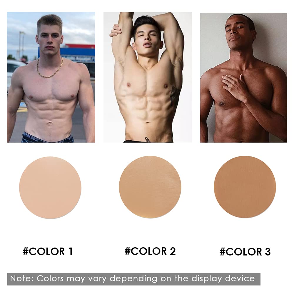 Realistic Male Chest Silicone Muscle Suit with Arms - Fake Muscles Soft Silicone Chest Vest with Clear Skin Textures for Cosplay, Halloween Costumes, and Bodybuilding Photography