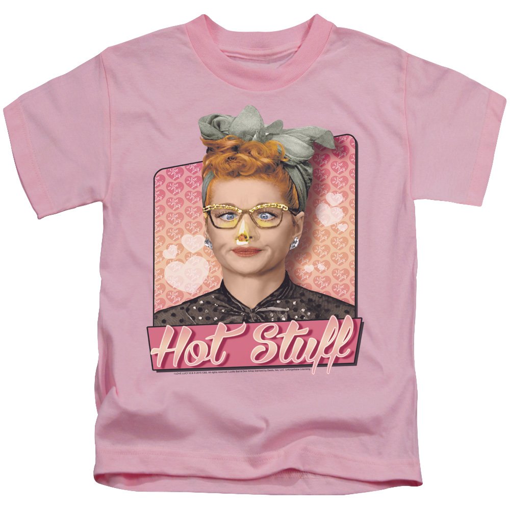 Vintage I Love Lucy Hot Stuff Unisex Kids T-Shirt - Cute Cartoon Graphic Tee for Boys & Girls | Casual Wear, Birthday Gift, Family Outfits