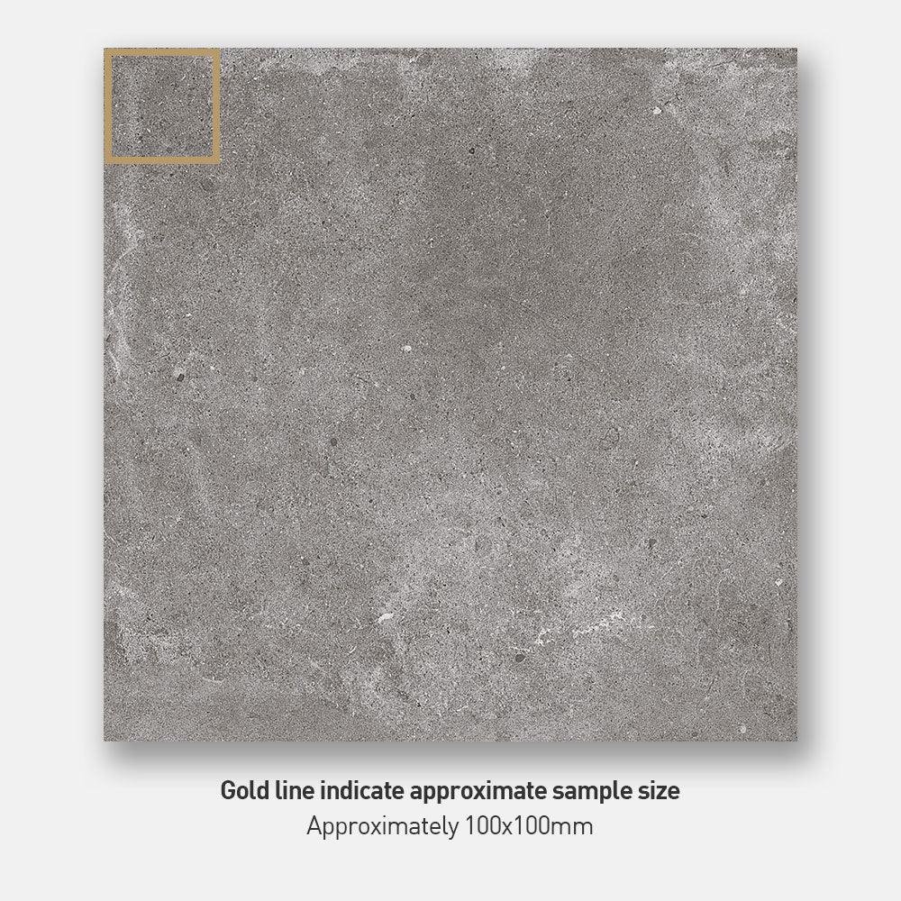 Premium Prague Grey 300x300mm Matte Porcelain Tile - Concrete Look Floor & Wall Tile for Modern Home, Kitchen, Bathroom & Commercial Spaces
