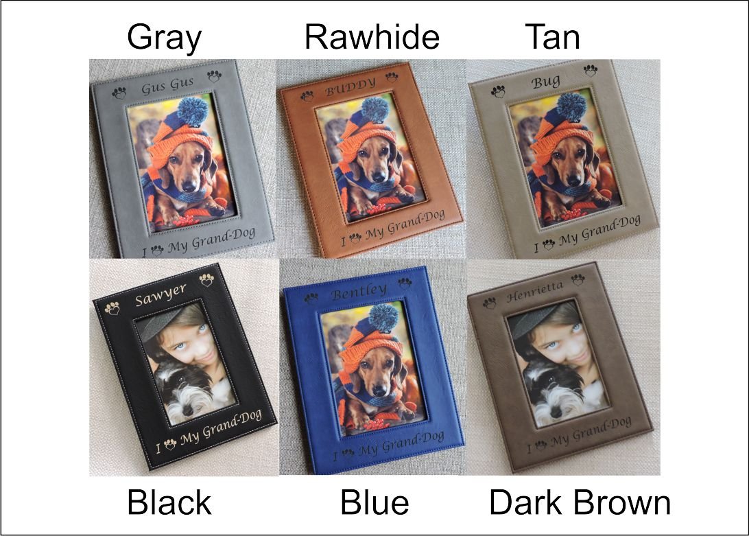 Personalized Granddog Picture Frame - Custom Photo Frame for Grand Puppy - Perfect Gift for Dog Lovers & Grandparents