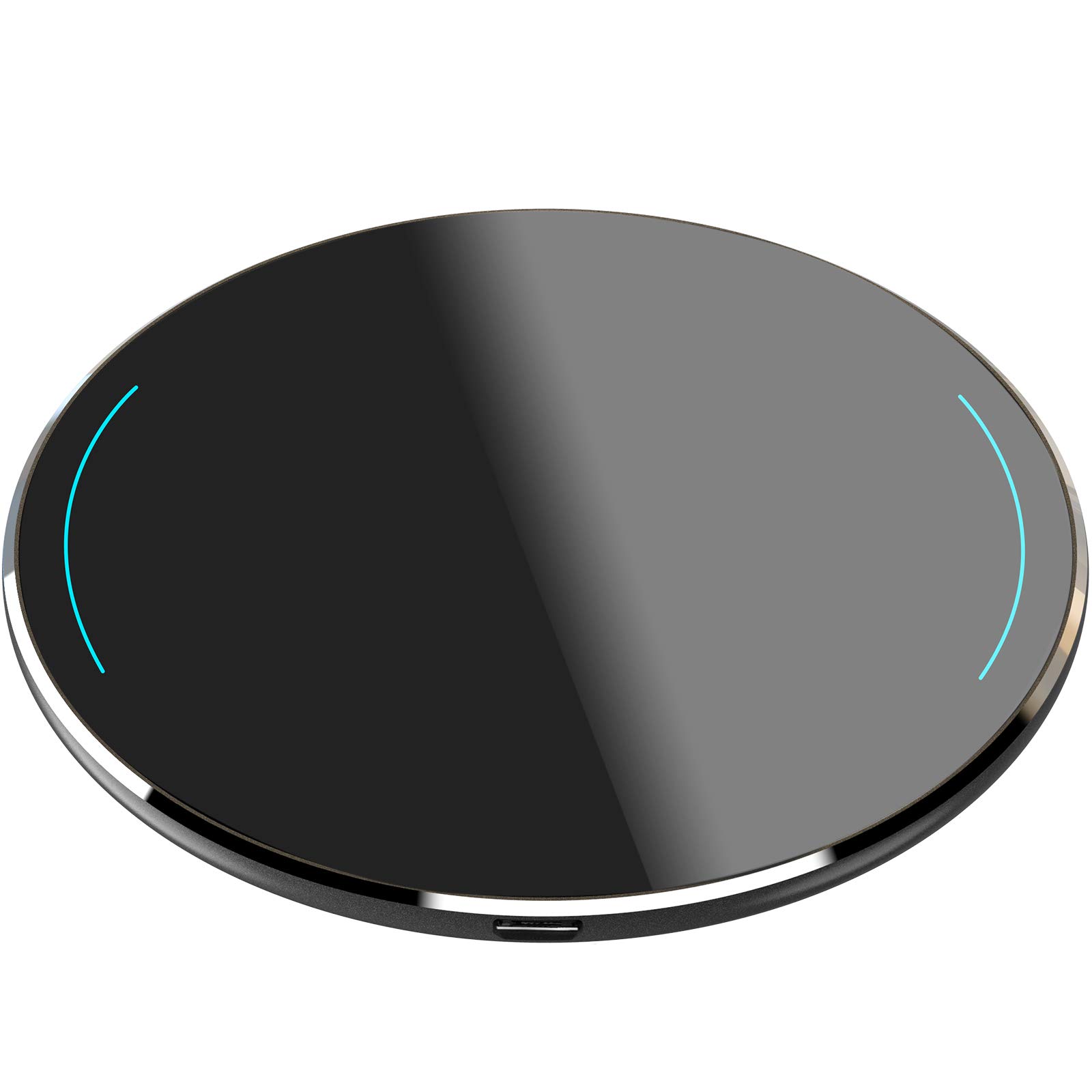 TOZO 2024 Upgraded 15W Max Fast Wireless Charger Pad - Compatible with iPhone 16/16 Plus/16 Pro Max/15/14/13/SE/12 & Samsung Galaxy S24/S23/S22 Series - Qi-Certified Charging Station for Home, Office & Car (Dark Gray, No AC Adapter Included)