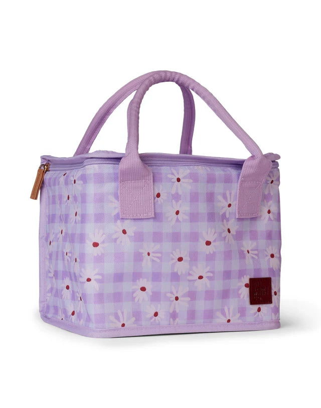 The Somewhere Co Daisy Fields Insulated Lunch Bag for Work, School & Picnics - Leakproof & Reusable Lunch Tote for Adults & Kids