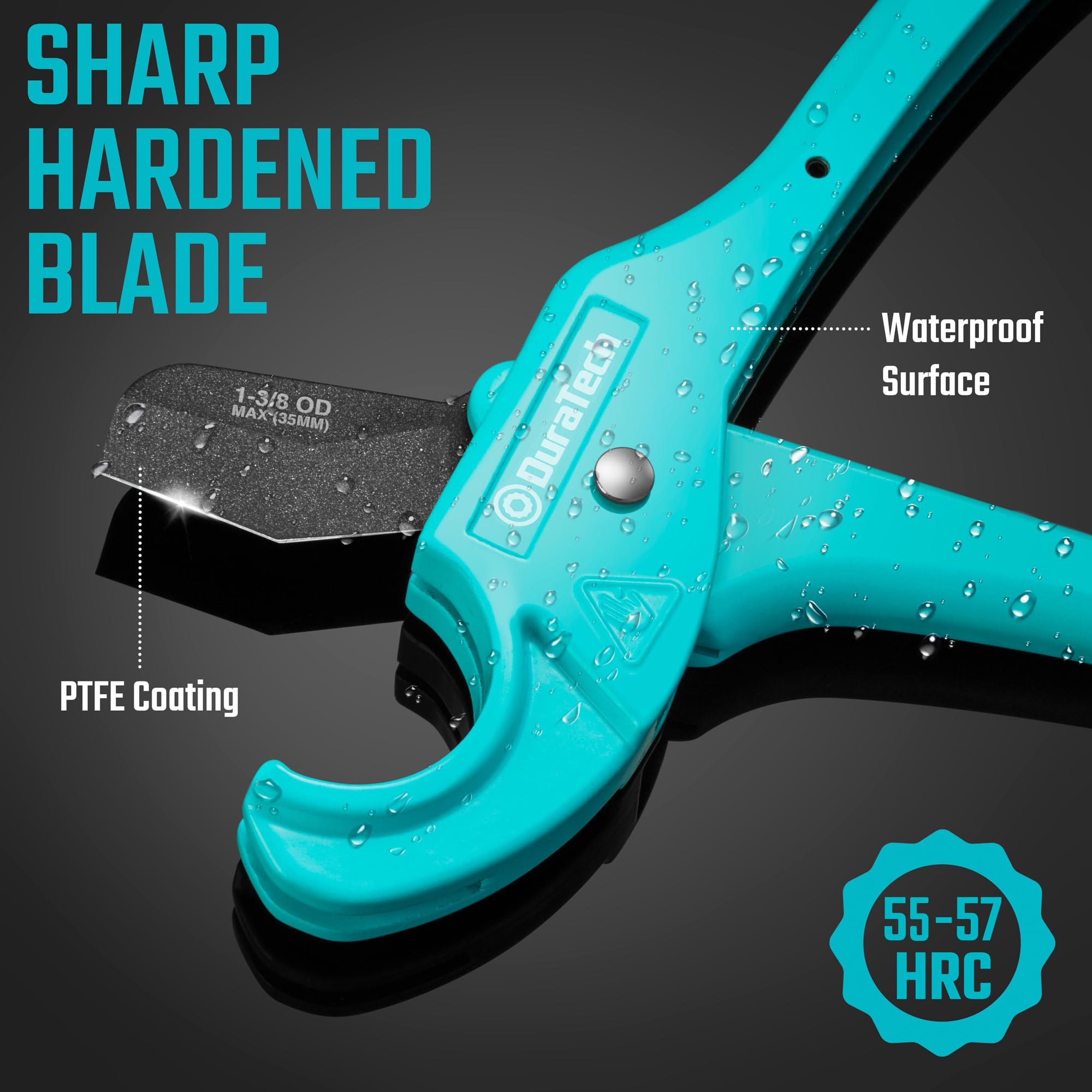 DURATECH PEX Pipe Cutter - Professional Tubing Cutter for 1/8
