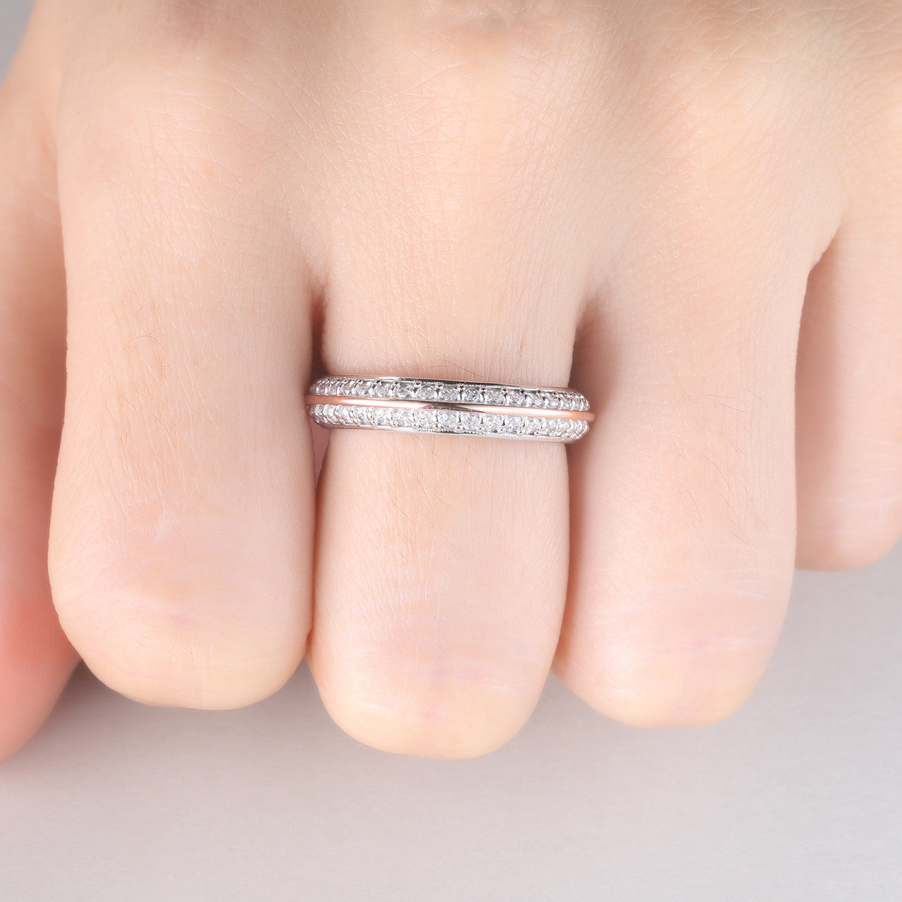 Moissanite Wedding Band - Full Eternity Ring for Women, Stackable Bridal Ring Set, Durable 925 Sterling Silver, Perfect for Engagement, Anniversary & Everyday Wear