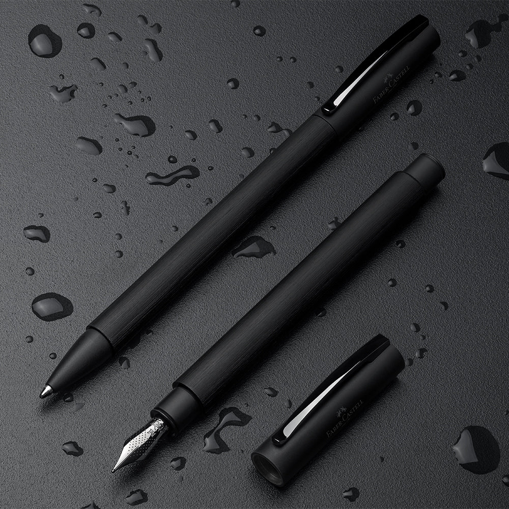Faber-Castell Ambition Ballpoint Pen - Premium All-Black Design for Professional Writing & Gifting | Office, Business, School & Everyday Use