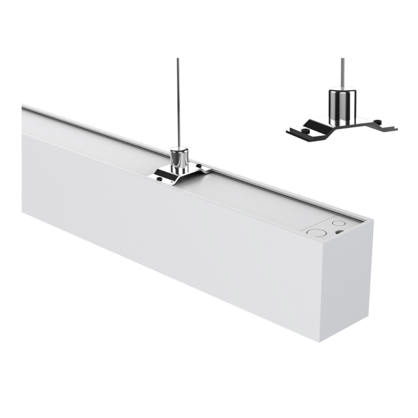 29W 1167mm Linear LED Light Fixture - 4000K Cool White - Perfect for Under Cabinet Lighting, Shelves & Modern Interior Spaces