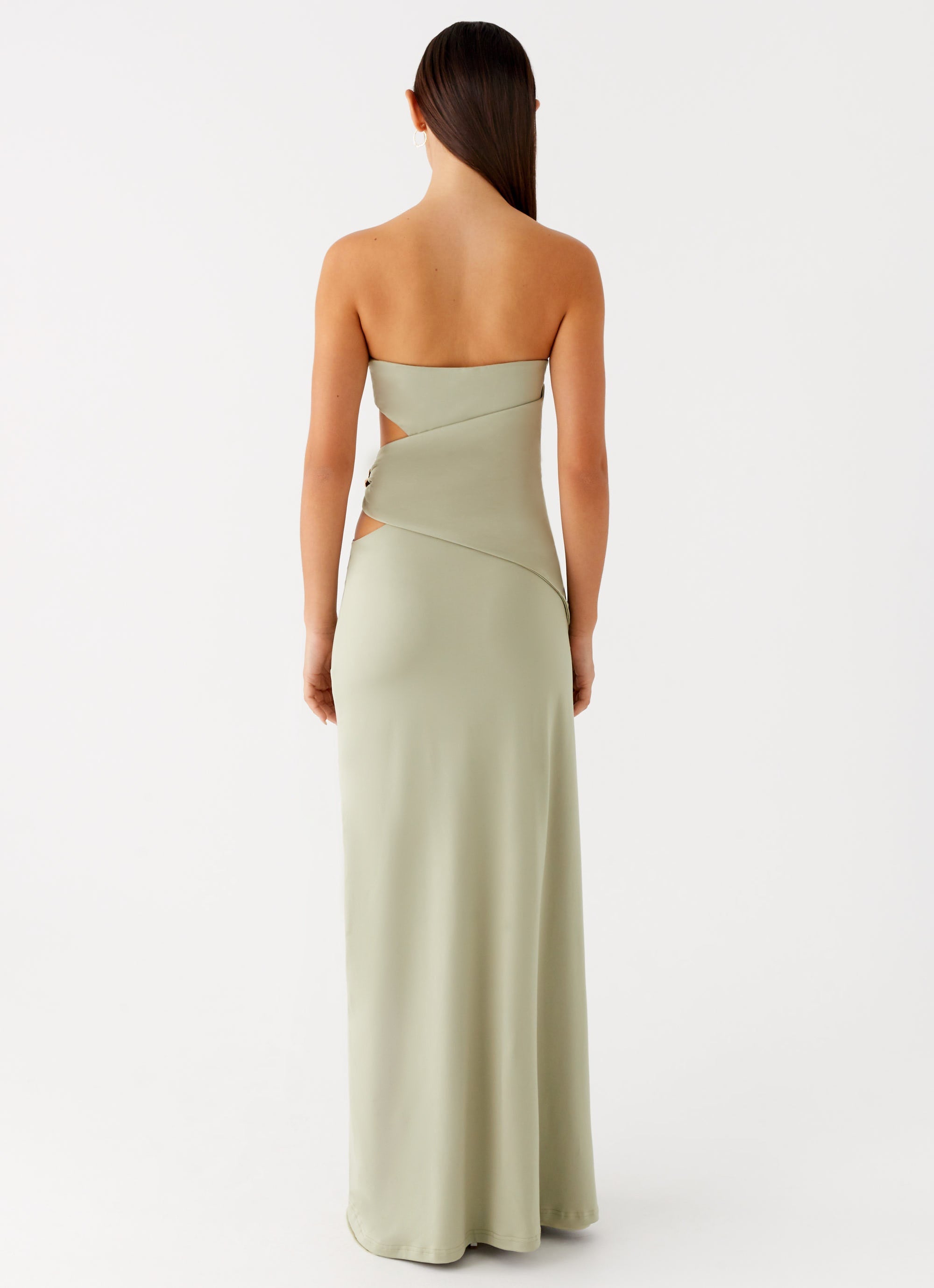 Anetta Maxi Dress for Women - Flowy Long Summer Dress in Sage Green | Perfect for Beach, Vacation & Casual Wear