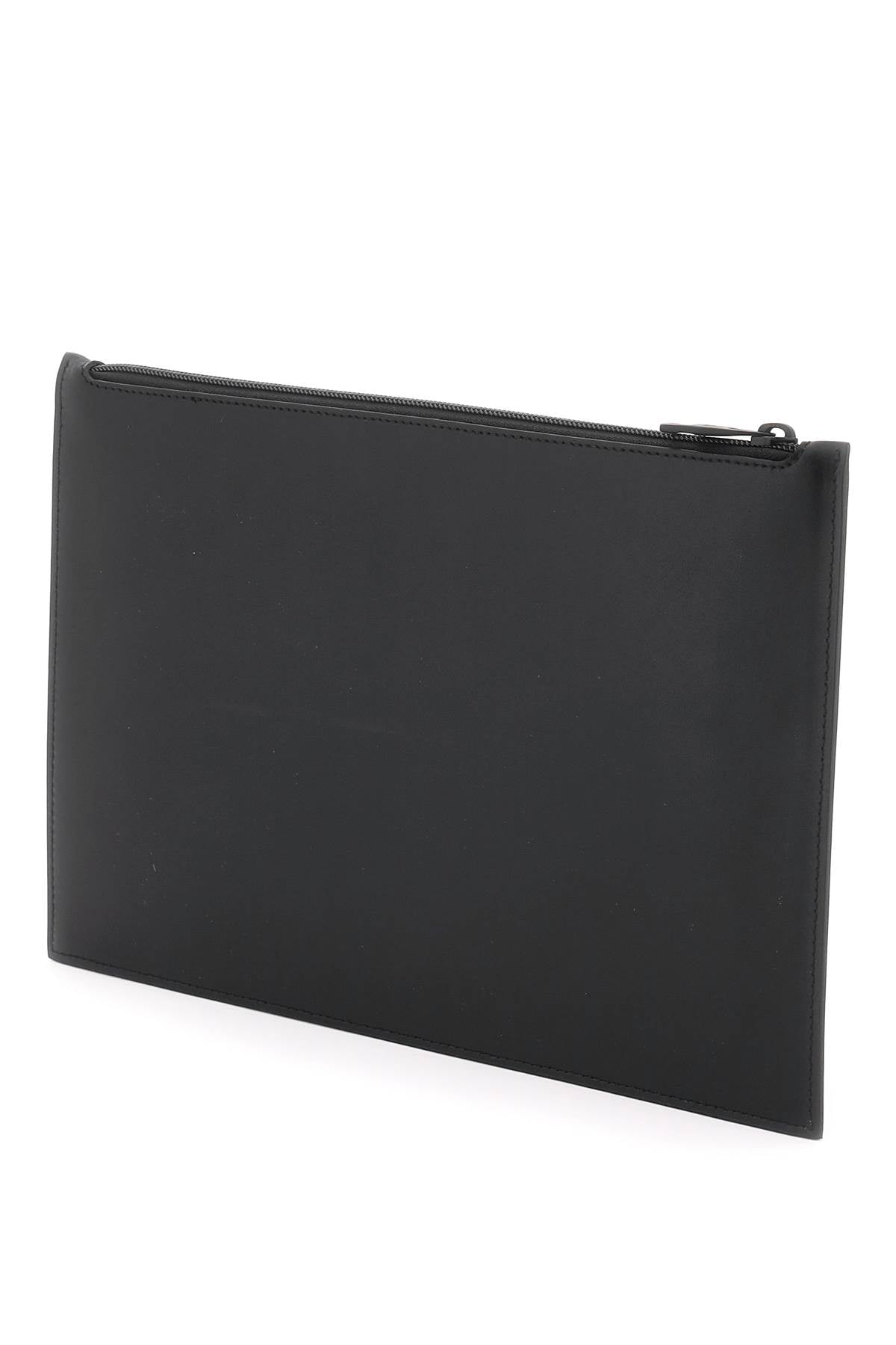 Alexander McQueen 'McQueen Graffiti' Leather Flat Pouch - Stylish Crossbody Bag for Women, Fashionable & Durable - Perfect for Everyday Use, Travel & Night Out