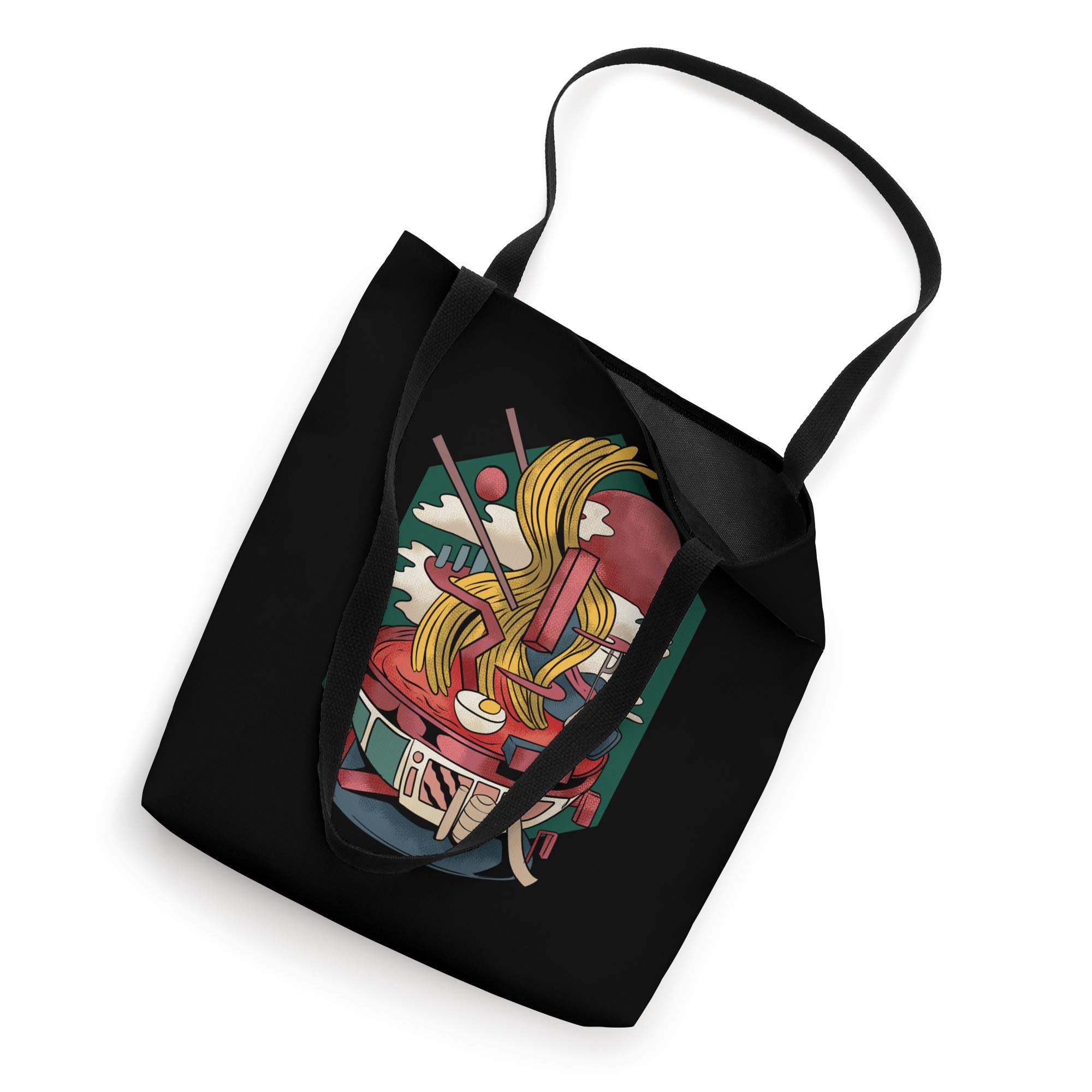 Ramen Noodles Tote Bag - Stylish Japanese Noodle Themed Reusable Shopping Bag - Perfect for Groceries, Beach, School & Anime Conventions