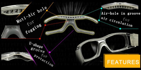 Best Tennis Sports Glasses for Adults - UV Protection & Anti-Fog - Lightweight & Durable for Outdoor Sports & Active Lifestyle