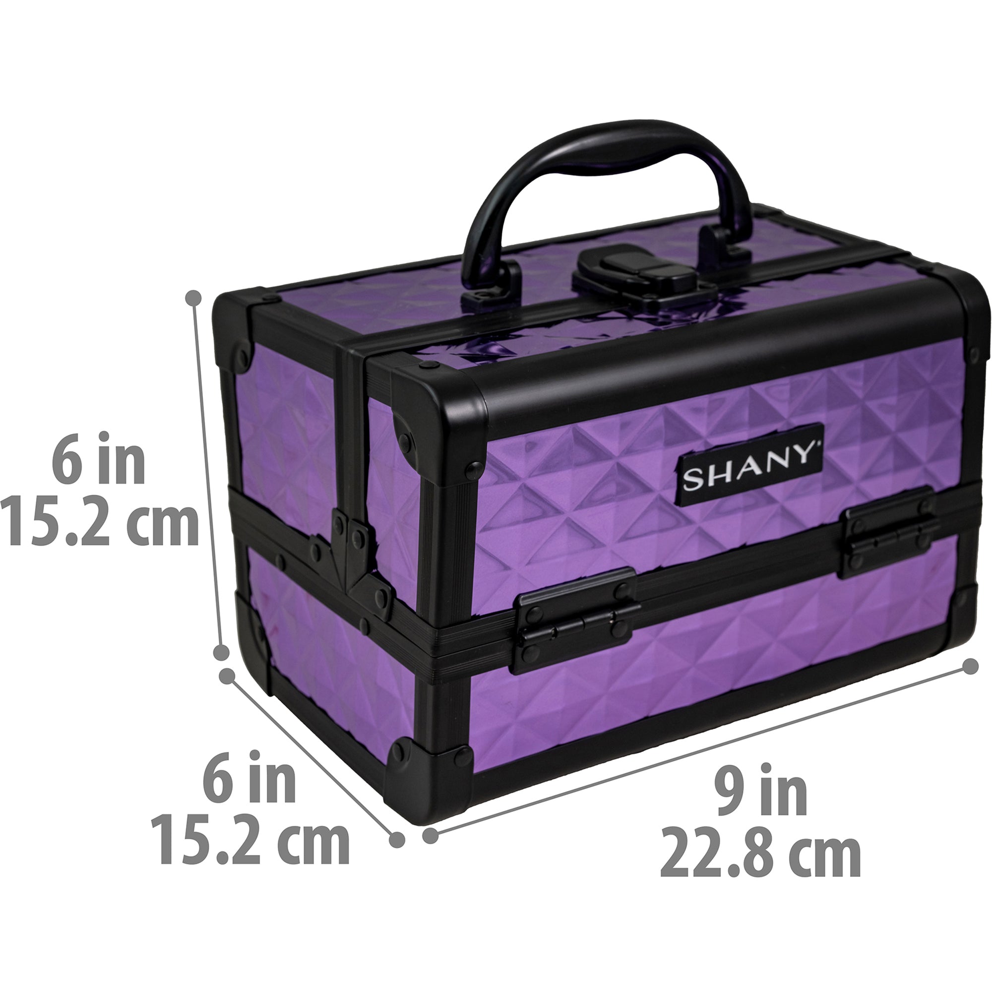 Professional Makeup Train Case with Mirror - Portable Cosmetic Organizer for Makeup Artists & Travel - Perfect for Salon, Home, and On-the-Go Beauty Needs