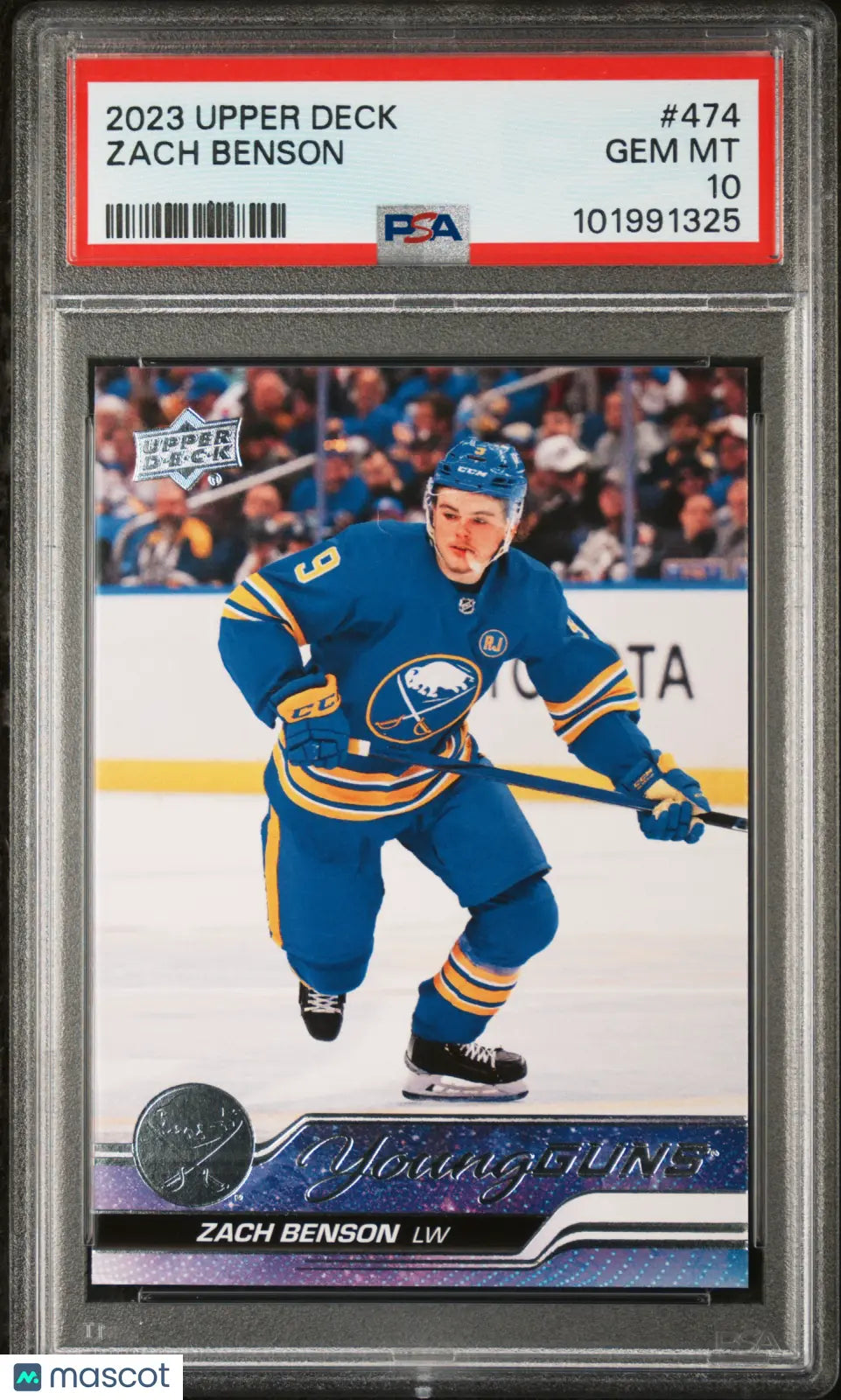 2023-24 Upper Deck Series 2 Hockey Zach Benson Young Guns Rookie Card PSA 10 Gem Mint - Perfect for Collectors, Investors & Hockey Fans (Display, Trading, Investment)