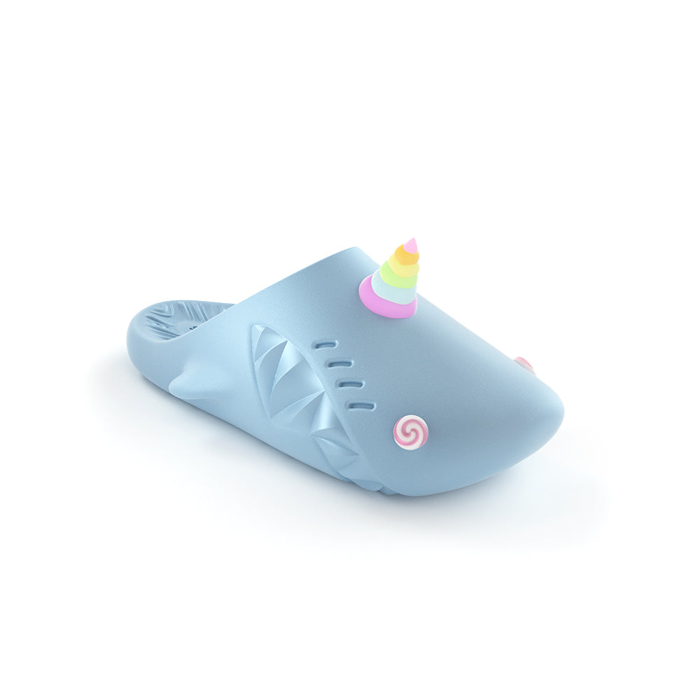 Sharkicks Pro Mule Slippers - Soft & Comfortable House Shoes for Women & Men - Unicorn Design Indoor/Outdoor Slides - Perfect for Home, Lounge, Beach & Poolside Wear