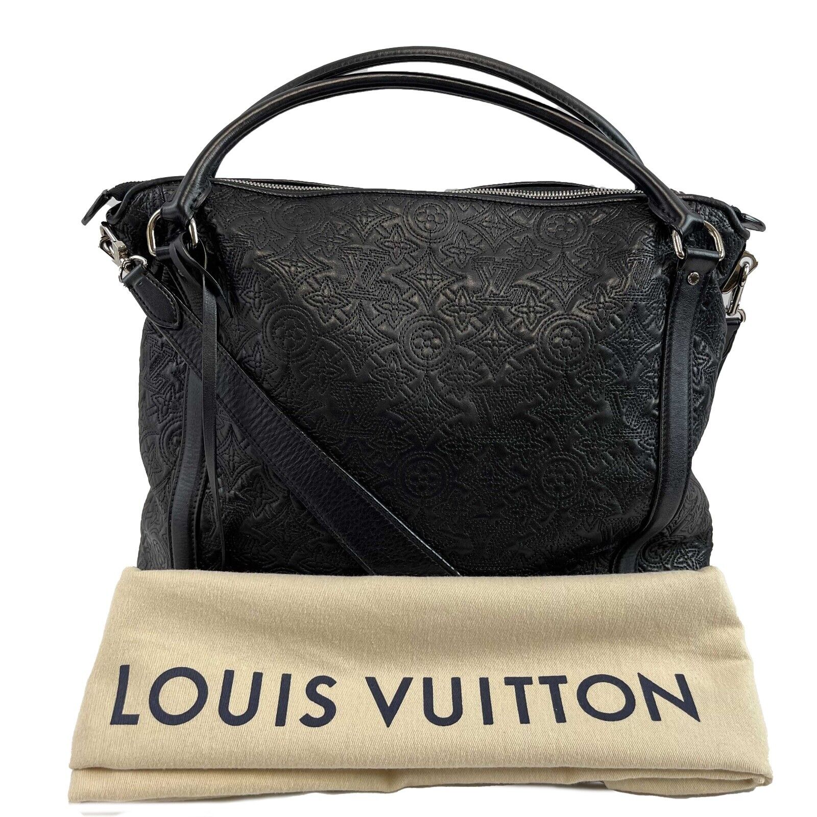 Louis Vuitton Antheia Ixia Monogram PM Black Leather Crossbody Bag - Luxury Designer Shoulder Purse for Women, Perfect for Date Night, Office & Travel Accessories