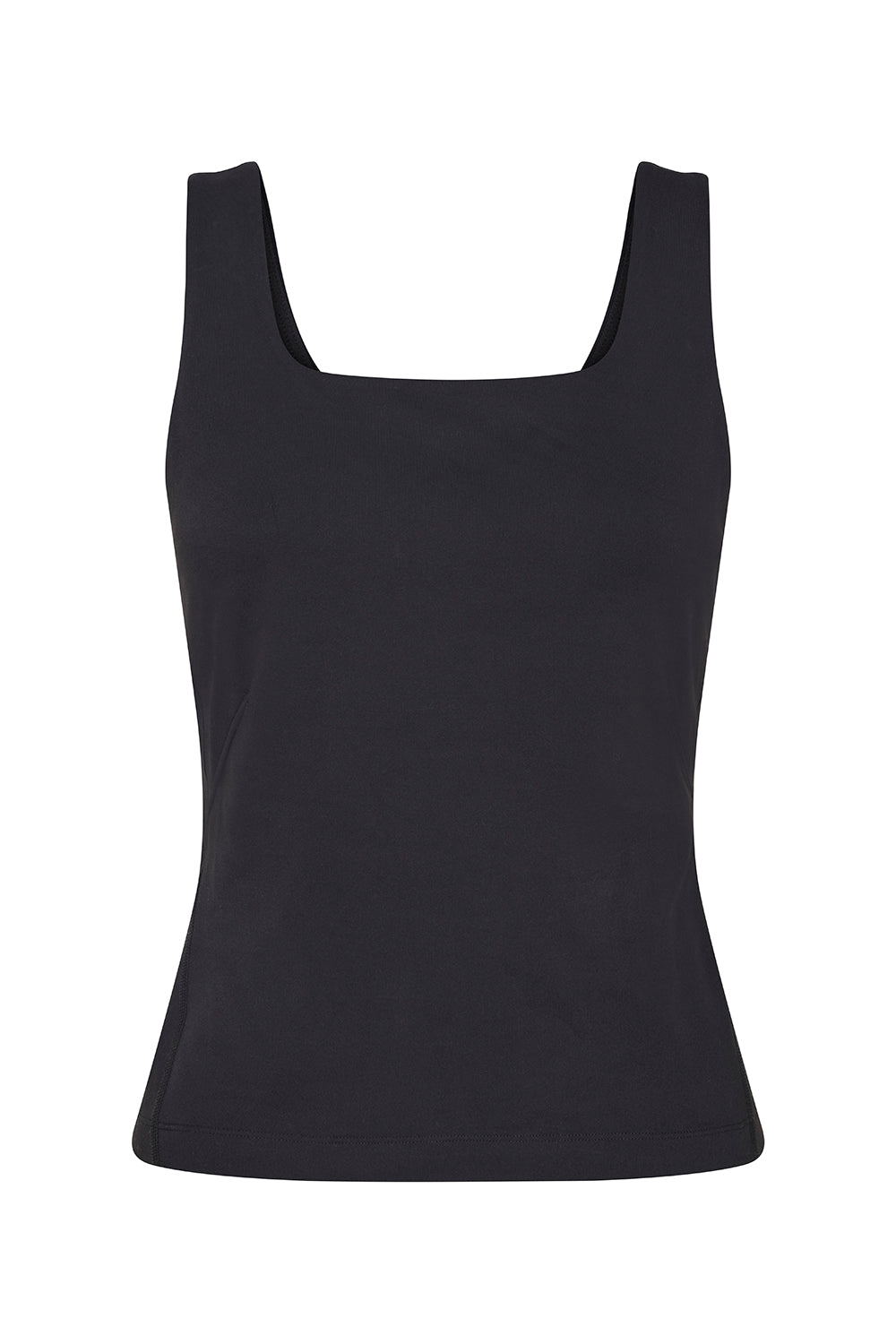 Women's Shelf Bra Base Tank Top - Seamless Comfort Fit - Black | Perfect for Layering, Yoga & Everyday Wear