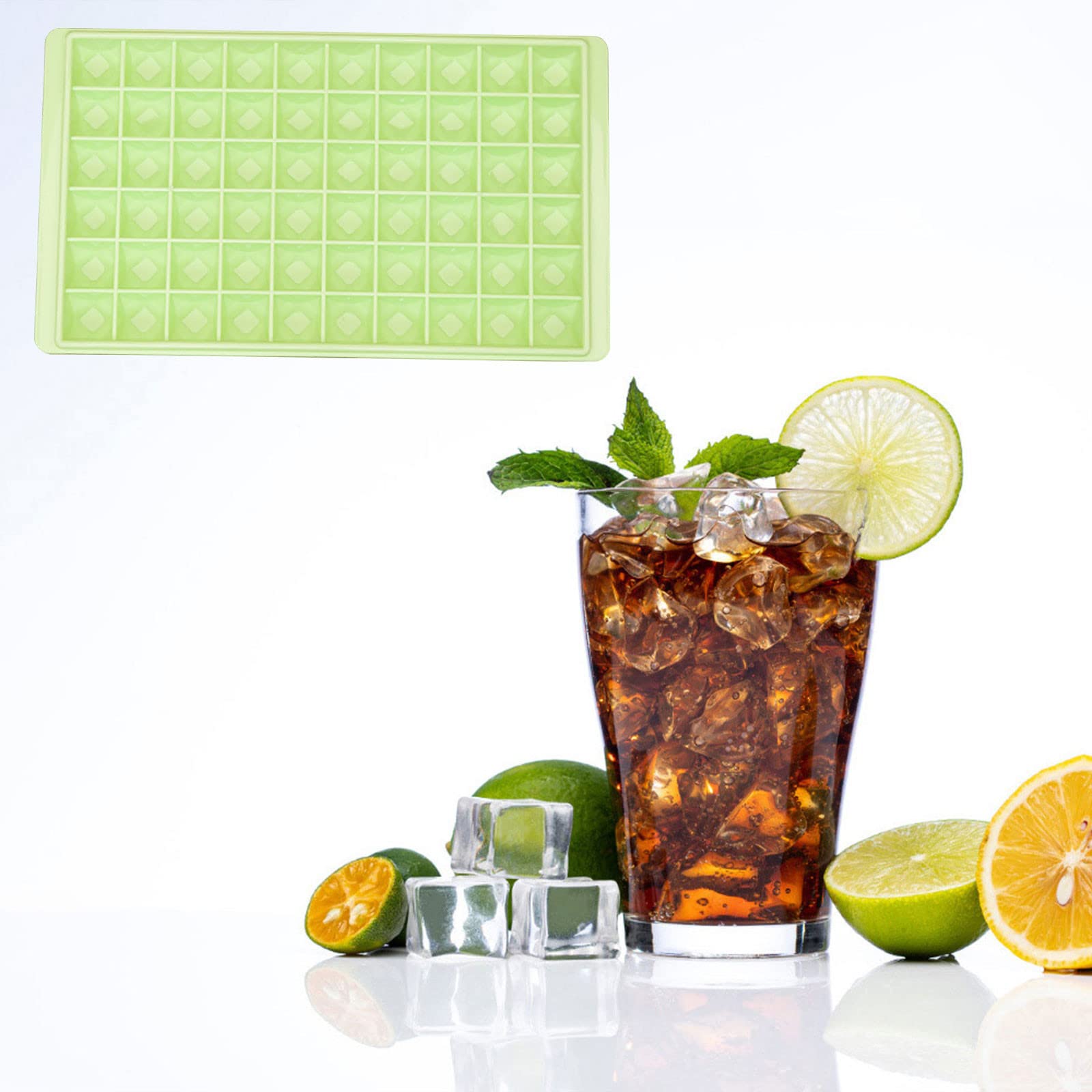 MIS1950s Mini Ice Cube Trays - BPA Free Plastic, 60 Mini Cubes Per Tray with Easy-Release Design | Perfect for Sports Bottles, Blenders, Cocktails & Iced Coffee | Small Ice Cube Maker for Home & Office Use