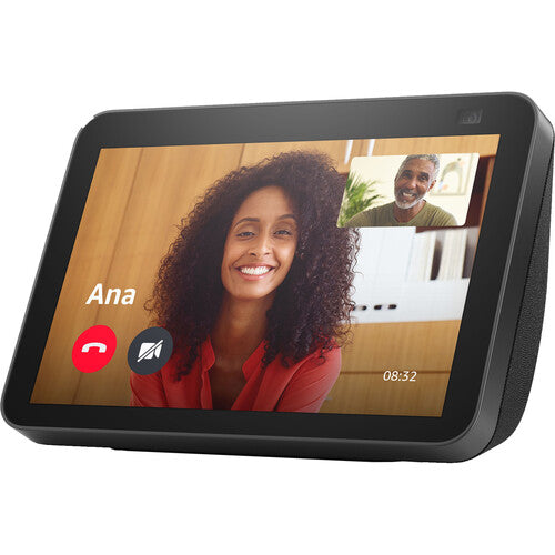 Amazon Echo Show 8 (2nd Gen) - Smart Display with Alexa - Charcoal - HD Screen, Smart Home Hub, Video Calls - Perfect for Kitchen, Living Room & Bedroom