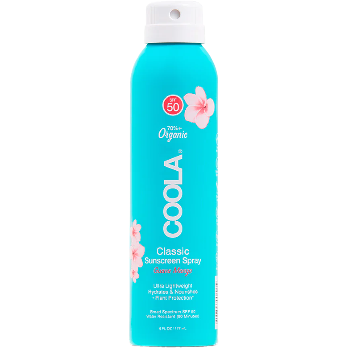 Organic SPF 50 Sunscreen Spray - Classic Body Sun Protection for Face & Skin | Water-Resistant, Reef-Safe, Broad Spectrum UVA/UVB Defense for Beach, Pool & Outdoor Activities