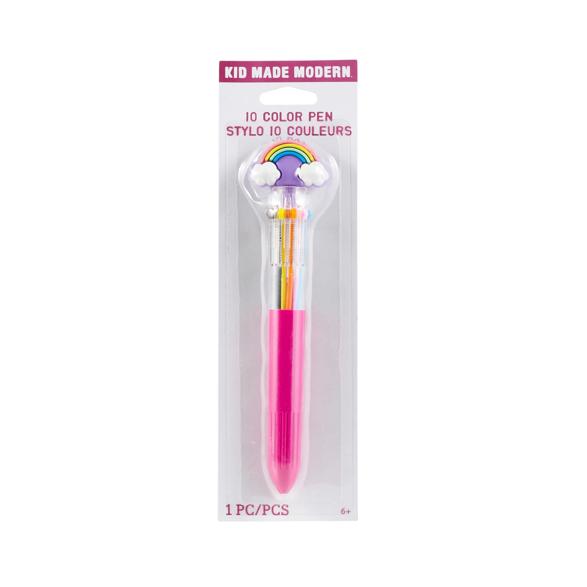10 Color Rainbow Pens with Fun Toppers - Vibrant Writing & Drawing Supplies for School, Office & Art Projects