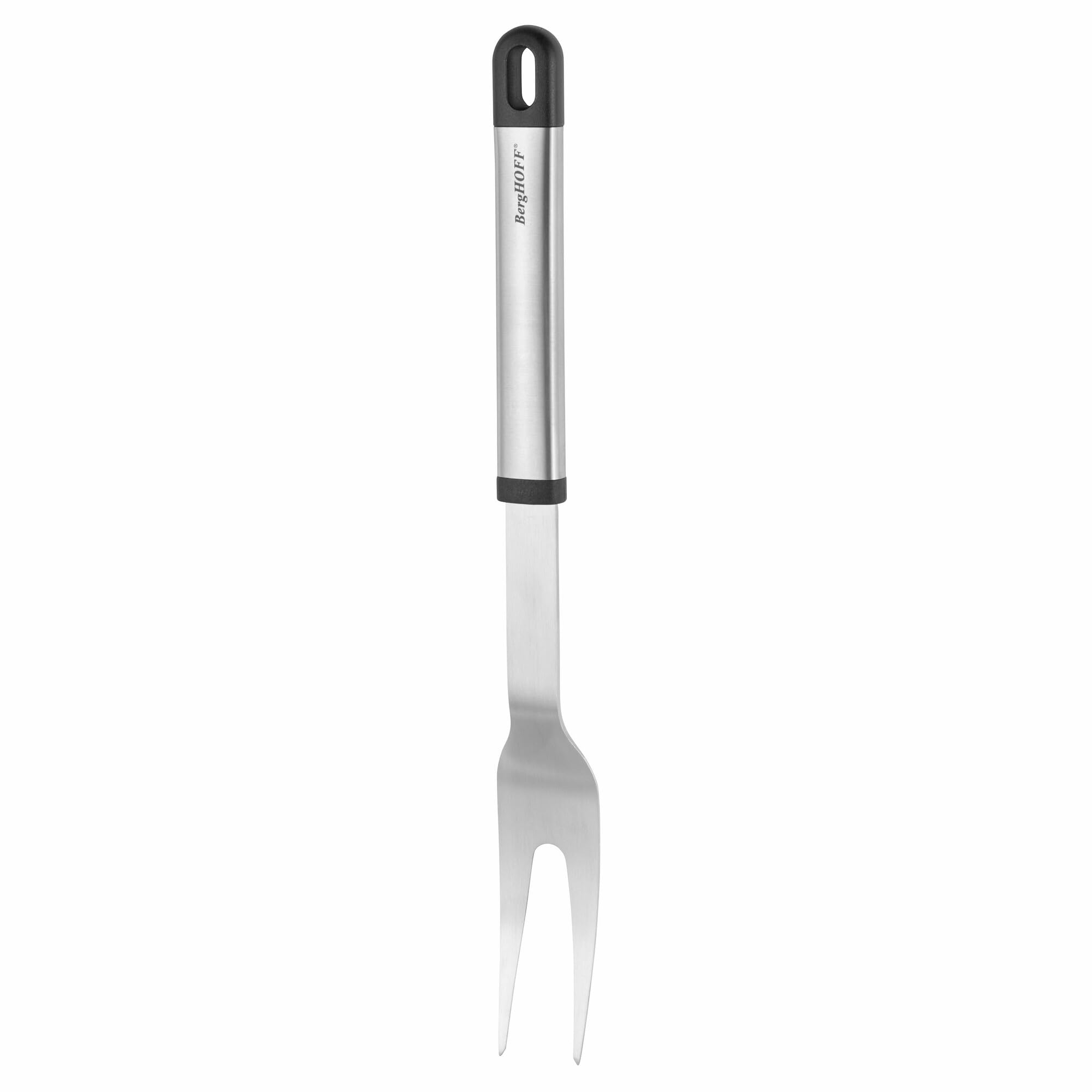 BergHOFF Essentials 8-Piece Stainless Steel Kitchen Utensil Set with Wall-Mounted Revolving Rack - Ergonomic Hollow Handle & Hanging Loop - Perfect for Small Kitchens, Cooking Gifts & Home Organization