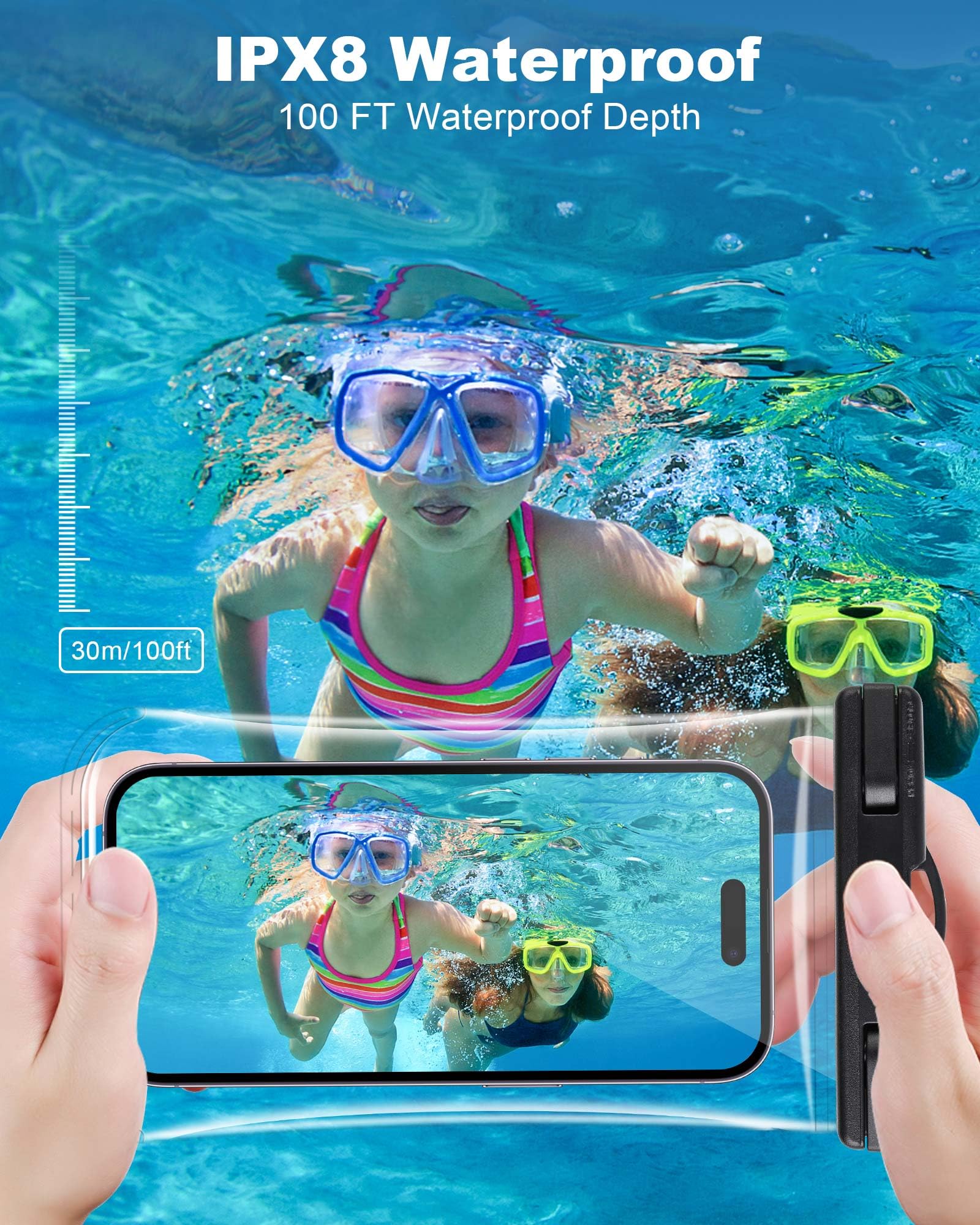 Waterproof Phone Pouch for iPhone 16 15 14 13 12 Plus Pro Max & Galaxy - 3D Curved Dry Bag for Swimming, Beach, Kayaking, Cruise Ship & Vacation Travel Essentials - Perfect for Water Sports, Pool Parties & Outdoor Adventures (1 Pack)