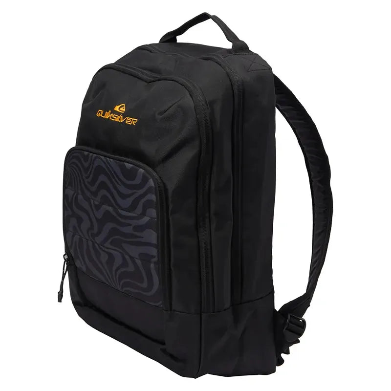 Quiksilver Burst 2.0 Backpack - Stylish Black Printed Laptop Bag for School, Travel & Work | Durable Water-Resistant Daypack for Men & Women