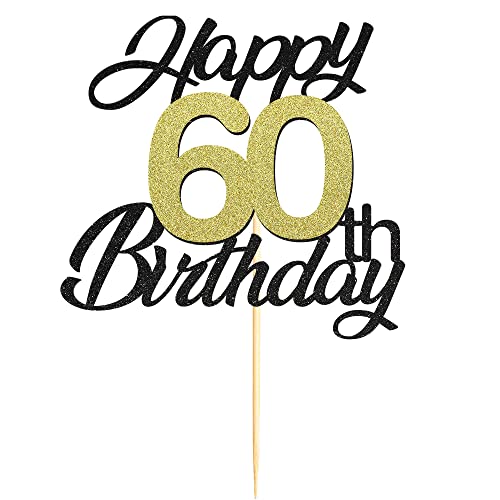 60th Cake Topper