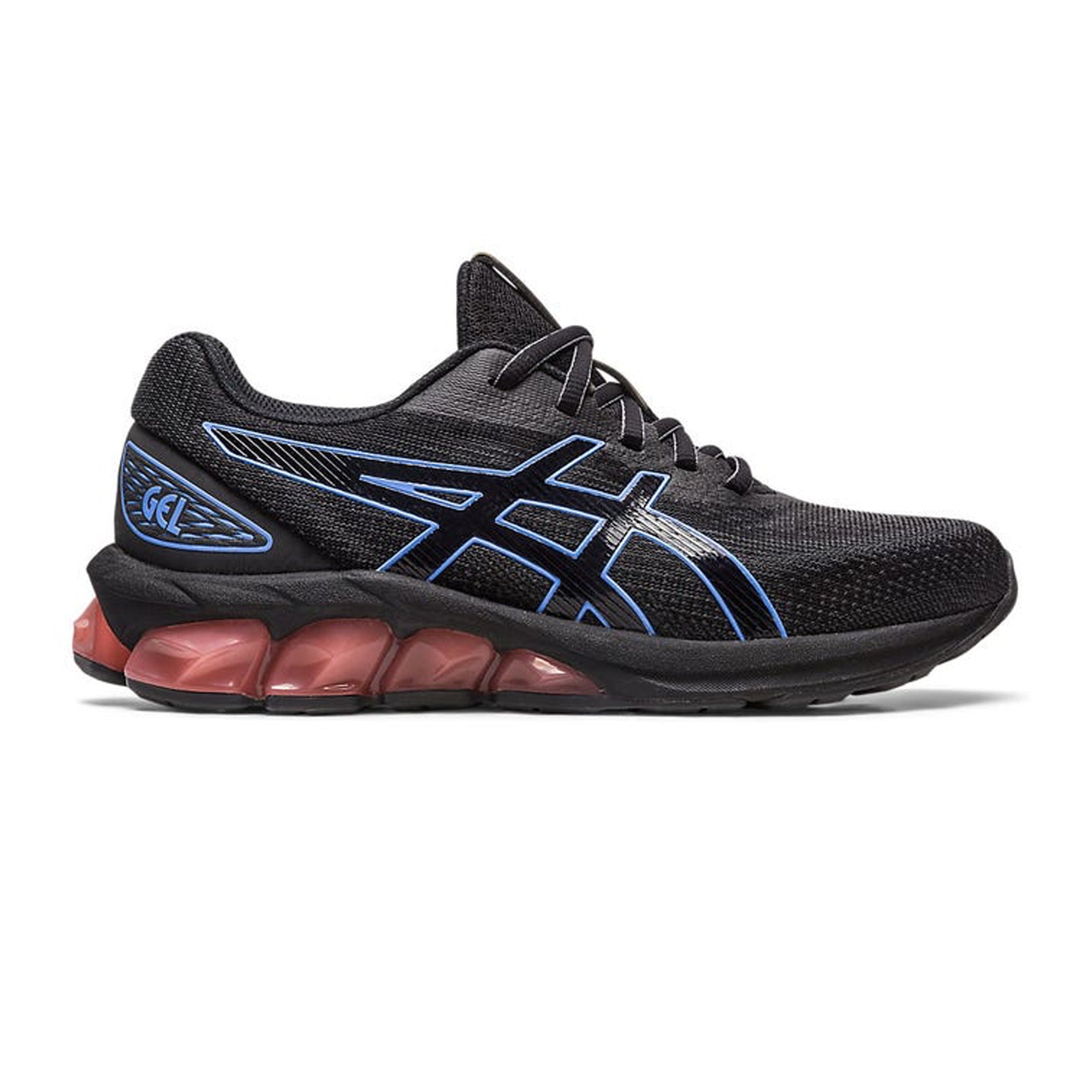 ASICS Gel Quantum 180 VII Running Shoes for Men - Black/Periwinkle Blue - Lightweight Cushioned Sneakers for Jogging, Gym Workouts & Daily Wear