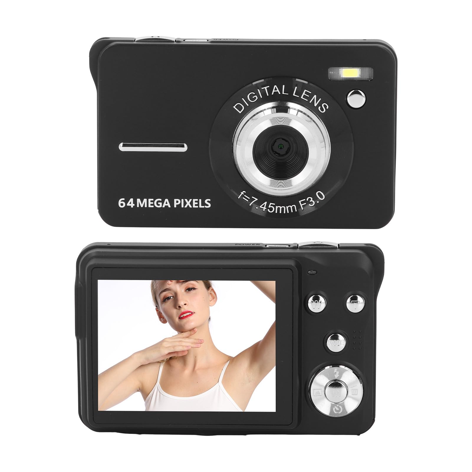 4K Digital Camera for Photography & Vlogging - 64MP 18x Zoom Camcorder with 2.8