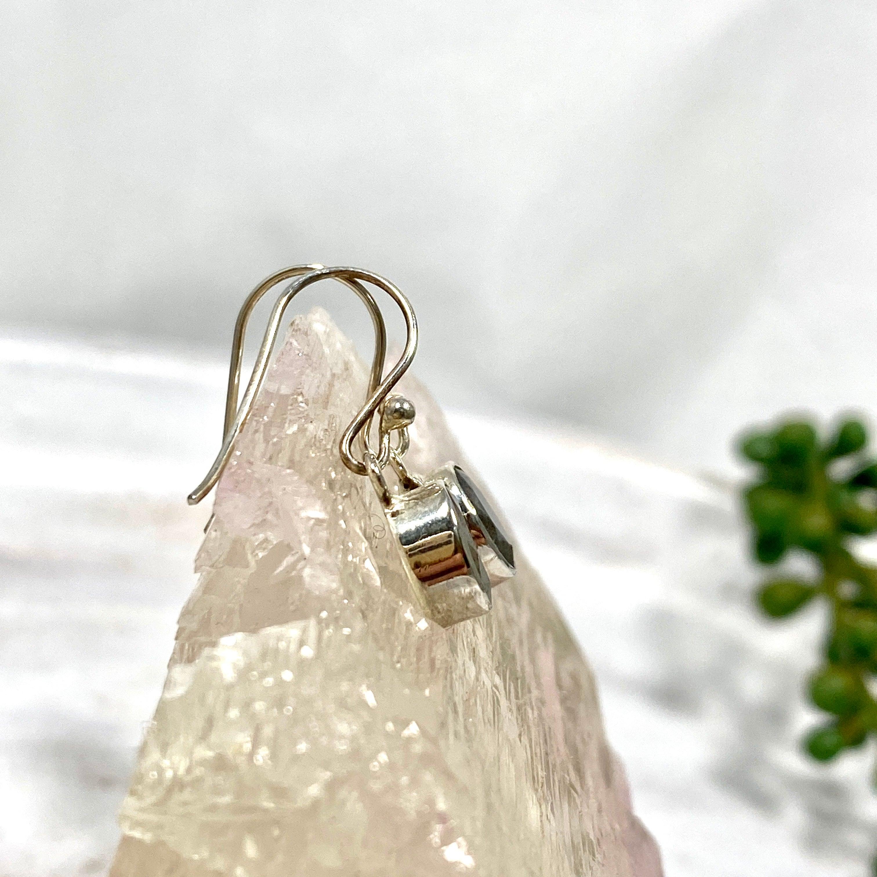 Labradorite Petite Oval Faceted Earrings - R2363 LBO | Dainty Gemstone Jewelry for Women | Perfect for Everyday Wear, Office & Special Occasions
