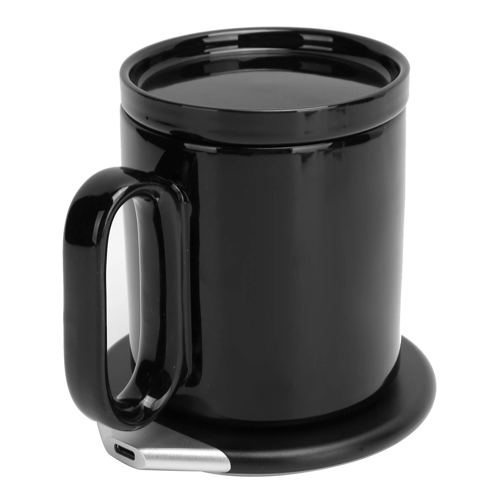 Wireless Coffee Warmer with 350ML Water Cup - 5W/7.5W Fast Charging Pad for Tea & Coffee - Perfect for Office, Home & Travel Use