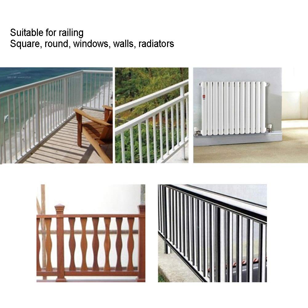 Adjustable Hanging Folding Table for Balcony - Outdoor Leisure Coffee Table, Kids Study Desk with Railing Mount - 4 Size Options (120x27cm Brown) - Perfect for Small Spaces, Apartment Living & Relaxing Outdoors