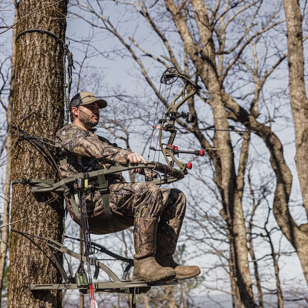 Summit Treestands Viper SD Climbing Treestand - Lightweight Hunting Tree Stand with Comfortable Seat & Secure Cable System | Camouflage Design for Deer Hunting & Outdoor Adventures