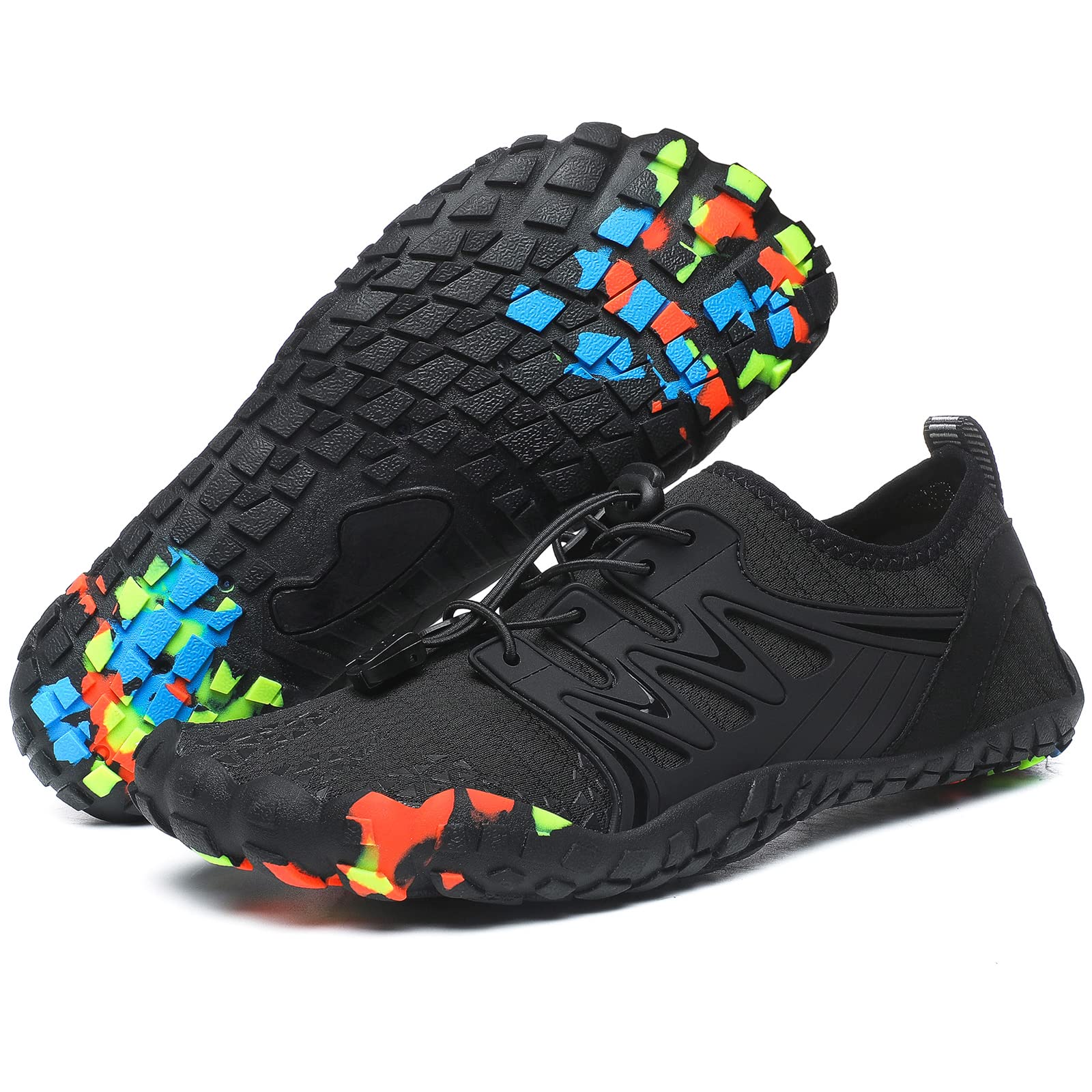 **Men's & Women's Quick-Dry Water Shoes - Barefoot Aqua Swim Shoes for Beach, Pool, Surf, Yoga & Water Parks | Slip-On Soft Outdoor Sports Shoes**    *(Use for swimming, hiking, kayaking, paddleboarding, and beach vacations!)*