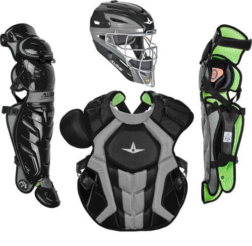 All Star Adult System 7 Axis Baseball Catcher’s Set CKCCPRO1X - Professional Baseball Gear for Catchers - Perfect for Training, Games & Competitive Play