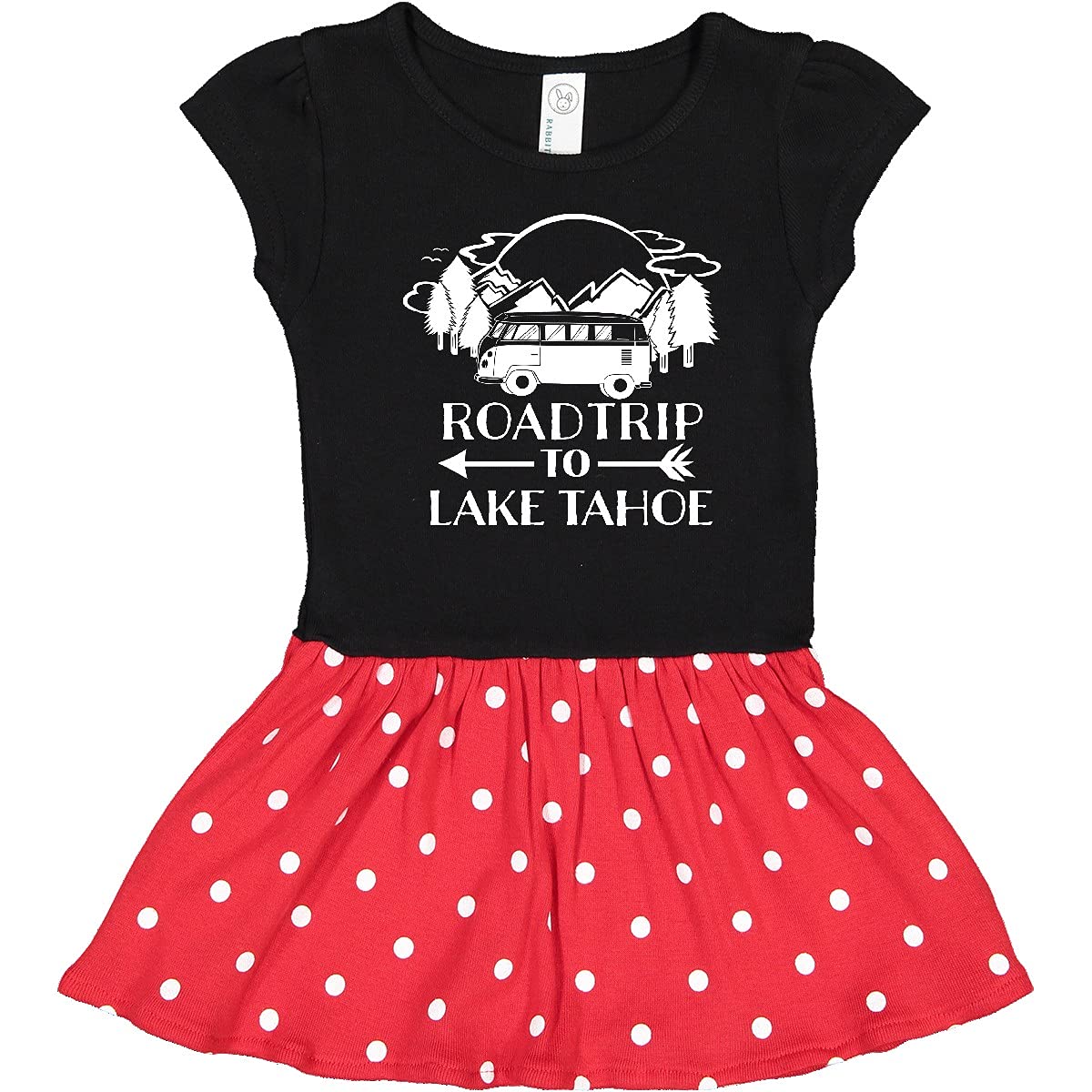 Inktastic Road Trip to Lake Tahoe Baby Girl Dress - Cute Infant Outfit for Vacation, Family Photos & Summer Adventures