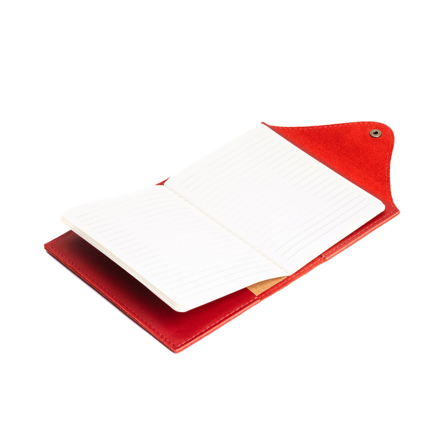 Premium Leather Snap Journal - Handmade Refillable Notebook for Writing, Sketching & Note Taking - Perfect for Travel, Office & School Use