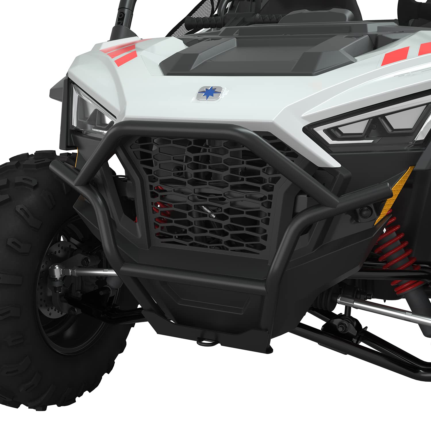 Polaris Off-Road Front Bumper for RZR, Ranger & General - Heavy Duty Steel Replacement Bumper with Winch Mount - Perfect for Trail Riding, Hunting & Off-Road Adventures