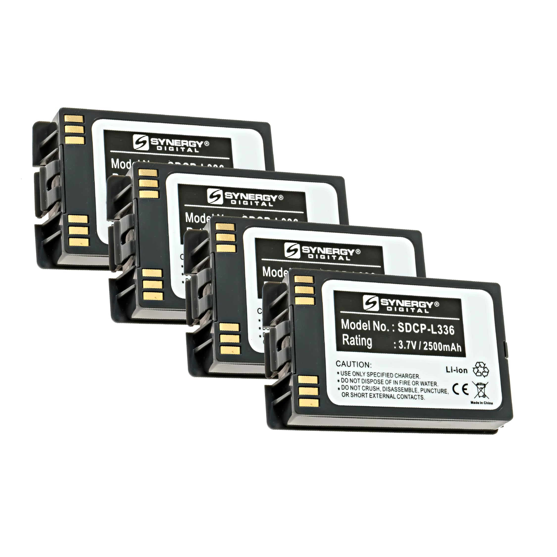 Synergy Digital NORTEL BPL100 Replacement Battery Combo-Pack - 4 x SDCP-L336 Batteries for Cordless Phones - Perfect for Home & Office Communication