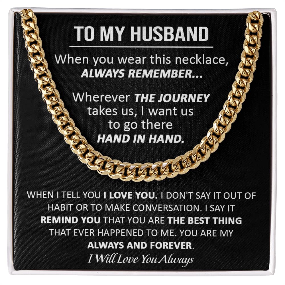 My Forever Husband Necklace - Romantic Birthday Gift for Husband, Boyfriend & Groom - Sterling Silver Couple Jewelry for Anniversary, Wedding & Valentine's Day