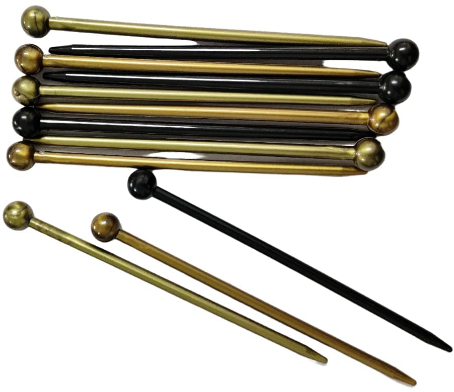 Stylish Lumber Women Hair Sticks - 3-Piece Multicolor Bun Hair Pins & Chopsticks for Elegant Updos | Perfect for Weddings, Parties & Everyday Hairstyling