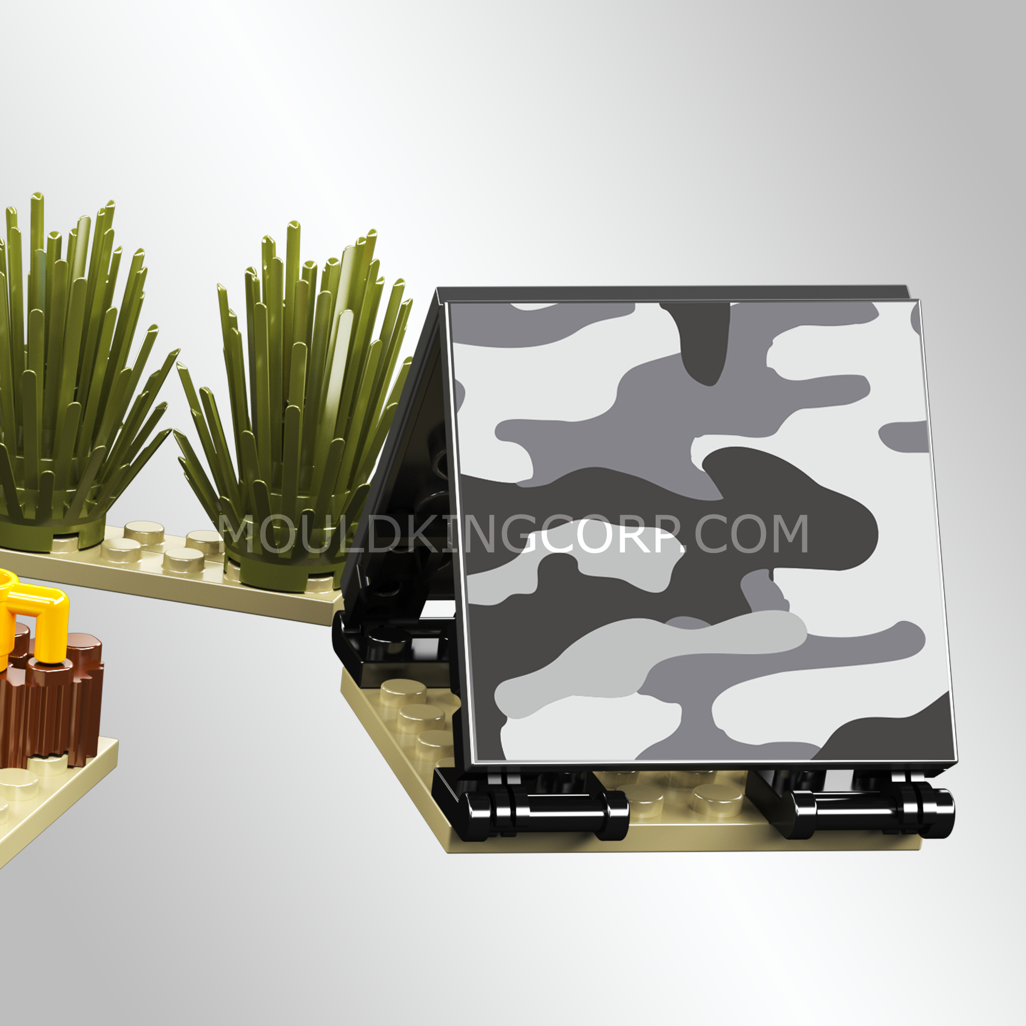 Mould King 24073 Military Tank & Camp Building Set - 513 PCS DIY Model Kit for Adults & Teens | Perfect for Collectors, War Reenactments & Display Scenes