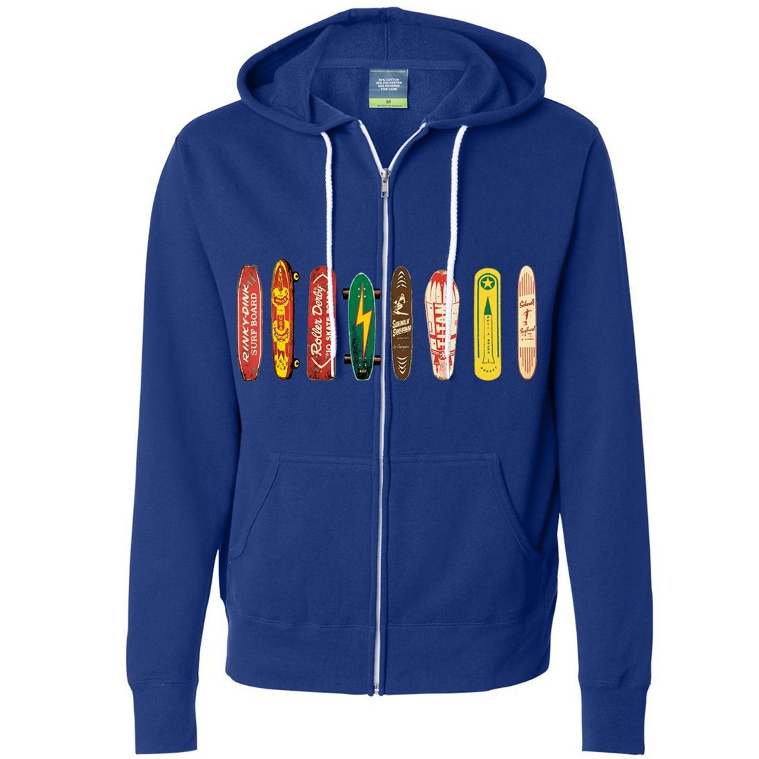 Dolphin Shirt Co Men's Skateboard Graphic Zip-Up Hoodie - Stylish Streetwear for Skateboarding & Casual Wear